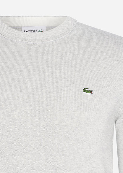 Lacoste Truien  Cotton sweater - silver chine 