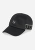 Fred Perry Petten  Contrast tape tricot cap - black 