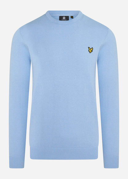 Lyle & Scott Truien  Cotton merino crew jumper - light blue 