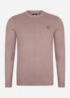 Lyle & Scott Truien  Cotton crew neck jumper - hutton pink 