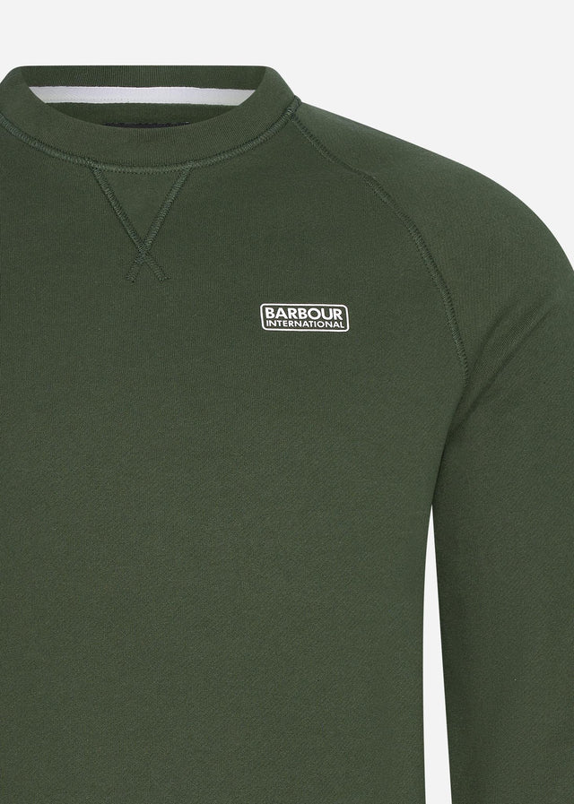 Barbour International Sweaters  Essential crew neck sweat - kombu green 