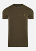 Lyle & Scott T-shirts  Plain t-shirt - olive 