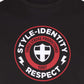 Three Stroke T-shirts  Style idenity respect tee - black 