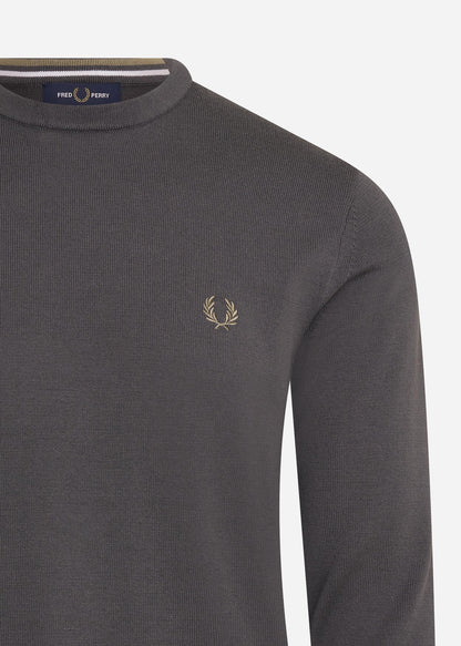 Fred Perry Truien  Classic crew neck jumper - gunmetal 