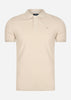 Hackett London Polo's  Cotton pique polo shirt - silver lining 