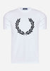 Fred Perry T-shirts  Flock laurel wreath t-shirt - white 