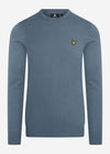 Lyle & Scott Truien  Cotton merino crew jumper - slate blue 