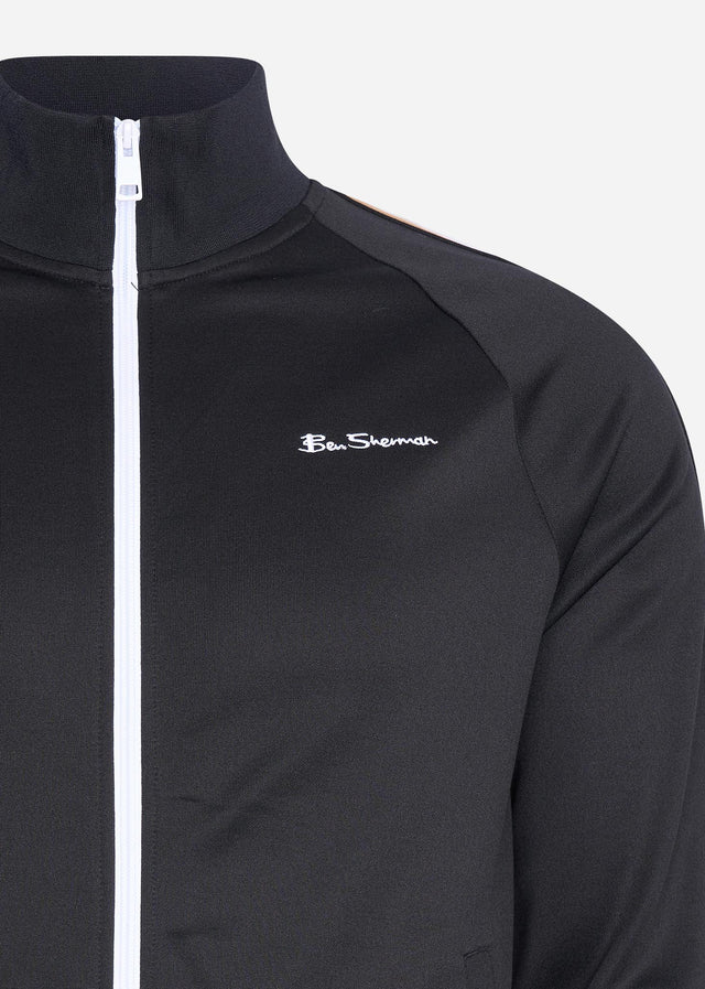 Ben Sherman Cardigans  House taped track top - black 