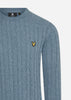 Lyle & Scott Truien  Cable jumper - slate blue marl 