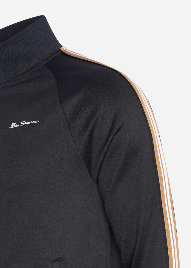 Ben Sherman Cardigans  House taped track top - black 