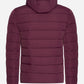 Lightweight puffer jacket - burgundy