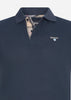 Barbour Polo's  Barbour tartan pique polo - new navy 