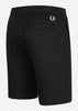 Fred Perry Korte Broeken  Embroidered sweat short - black 