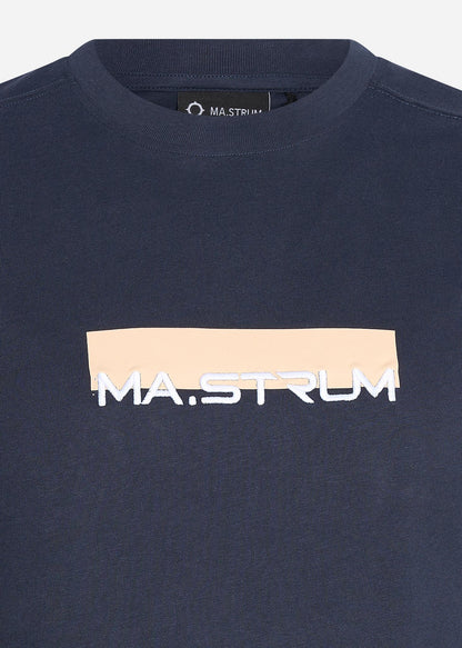 MA.Strum T-shirts  MA.Strum block print tee - ink navy 