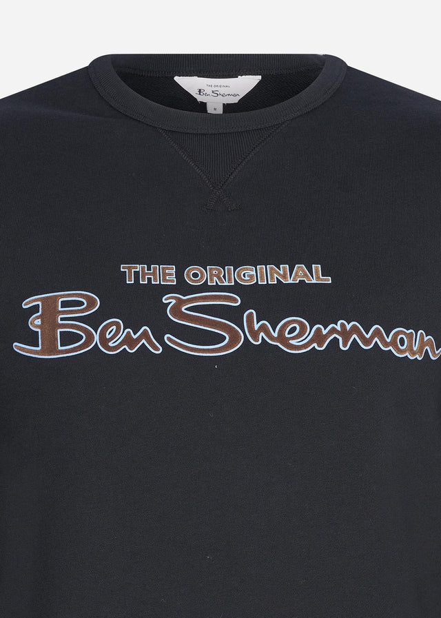 Ben Sherman Sweaters  Signature logo sweat - black 