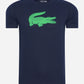 Printed t-shirt - navy blue clover green - Lacoste