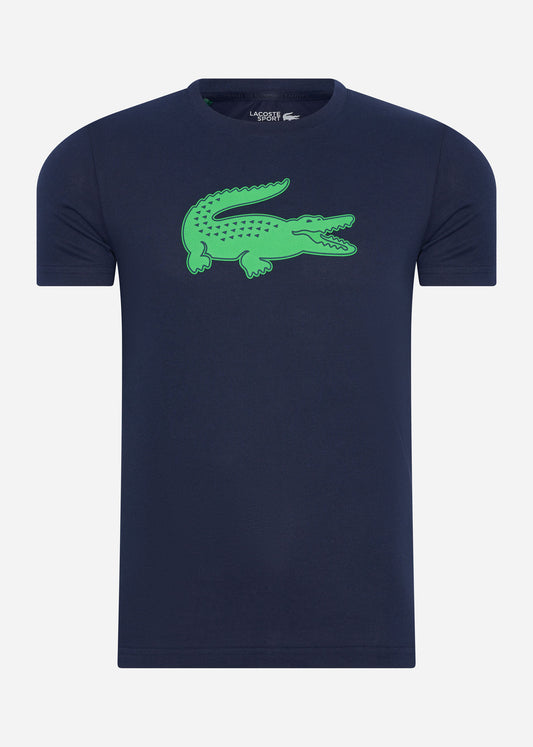 Printed t-shirt - navy blue clover green - Lacoste