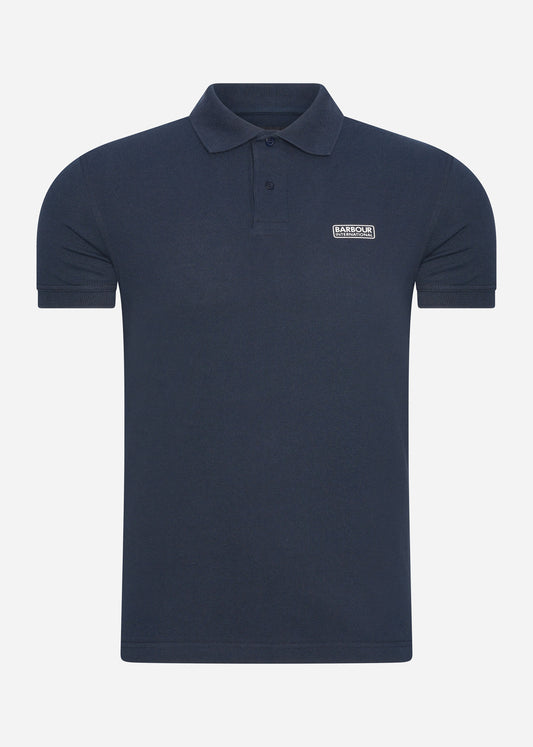 barbour international polo navy