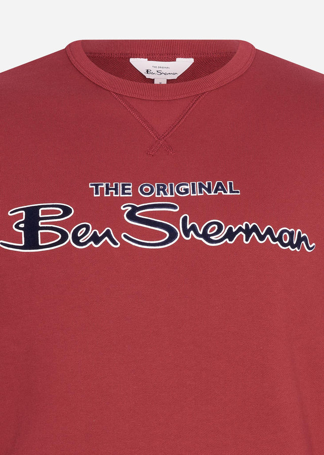 Ben Sherman Sweaters  Signature logo sweat - red 