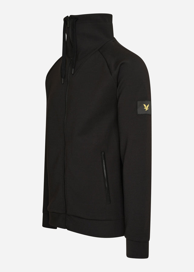 Lyle & Scott Cardigans  High neck zip through - jet black 
