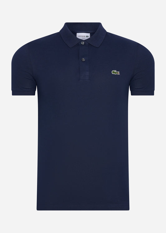 slim fit polo lacoste navy