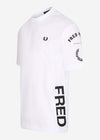 Fred Perry T-shirts  Bold branding t-shirt - white 