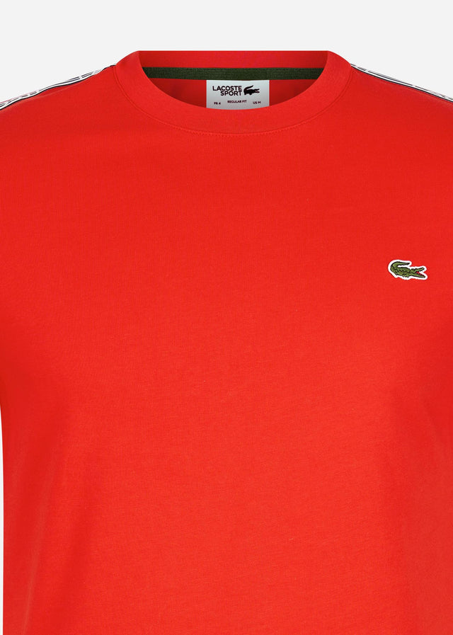 Lacoste T-shirts  Contrast stripe t-shirt - corrida 
