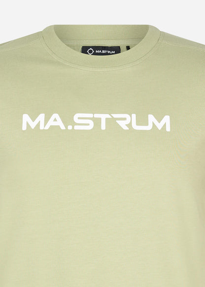 MA.Strum T-shirts  MA.Strum chest print tee - tea 