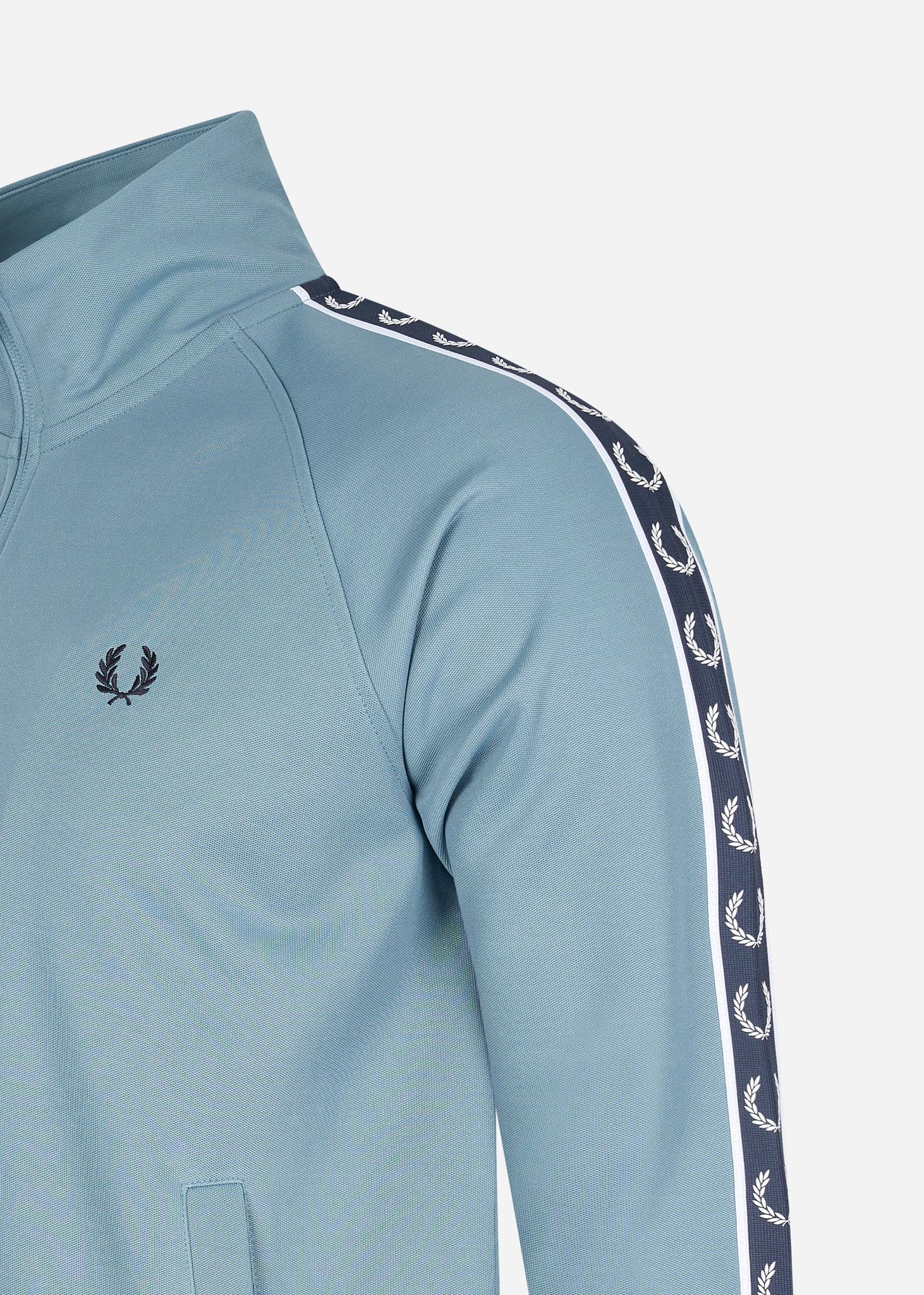 Fred Perry Vesten  Contrast tape track jacket - ash blue navy 