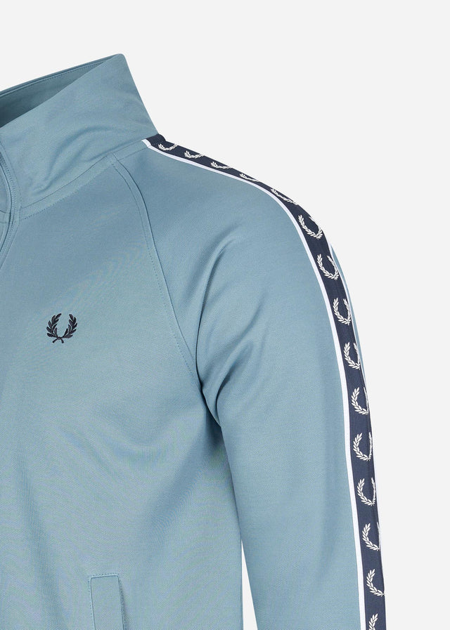Fred Perry Cardigans  Contrast tape track jacket - ash blue navy 