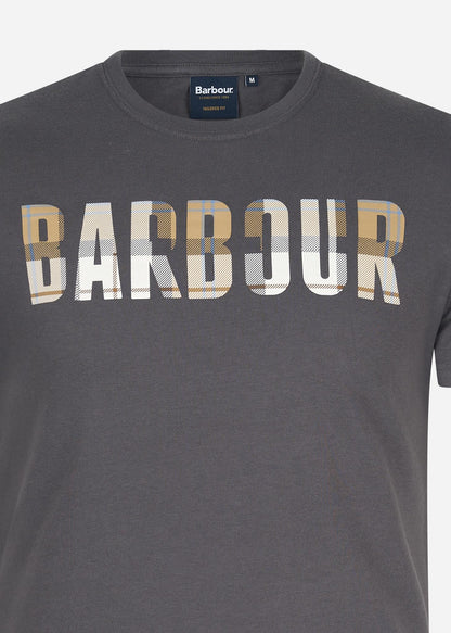 Barbour T-shirts  Thurso tee - asphalt amble 