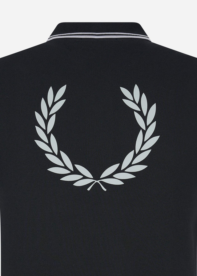 Fred Perry Polos  Back graphic polo shirt - black 