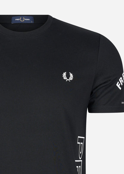 Fred Perry T-shirts  Bold branding t-shirt - black 