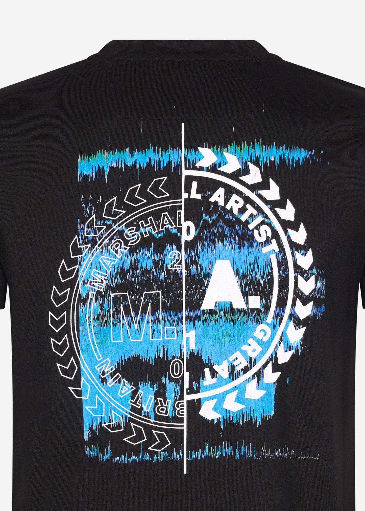 marshall artist t-shirt backprint black
