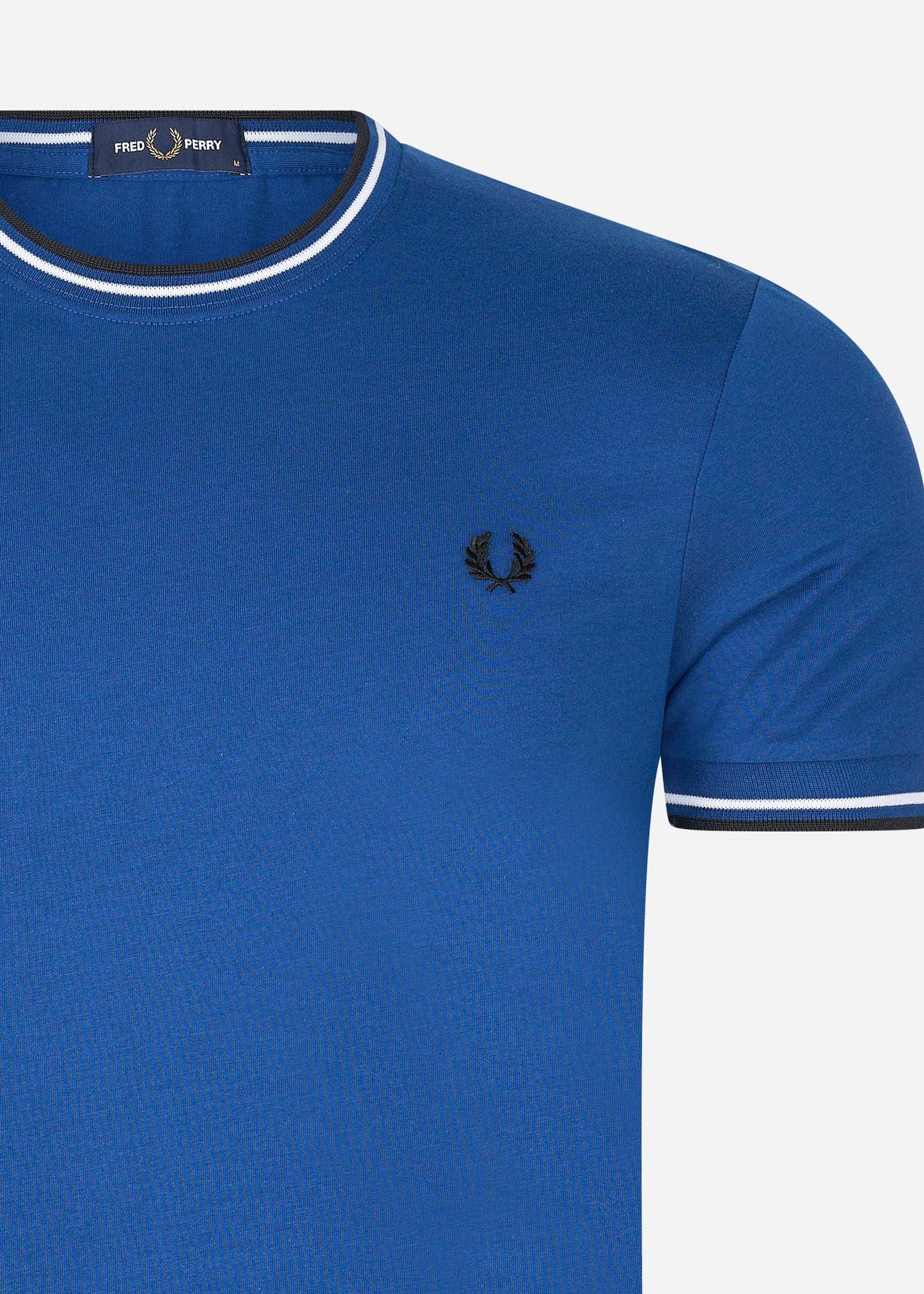 fred perry twin tipped t-shirt shaded cobalt