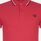fred perry polo washed red 