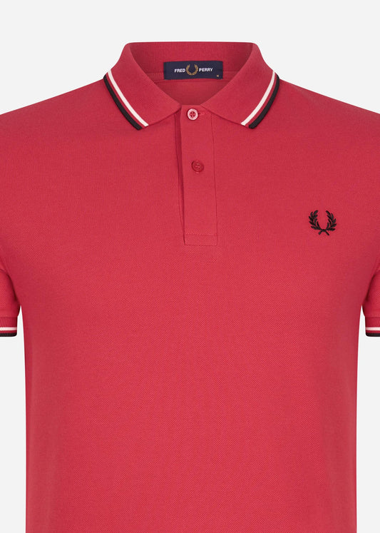 fred perry polo washed red 