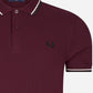 fred perry polo oxblood 