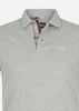 Barbour Polo's  Tartan pique polo - grey marl 