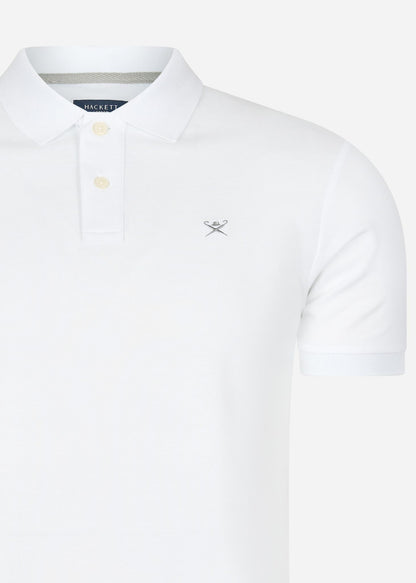 Hackett London Polo's  Cotton pique polo shirt - optic white 