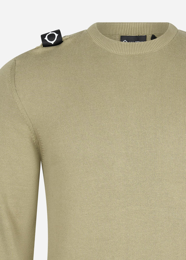 MA.Strum Sweaters  Crew neck knit - tea 