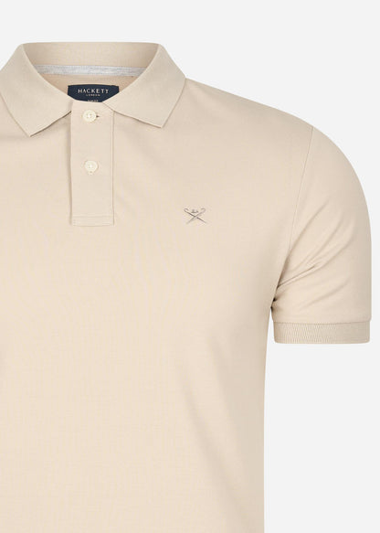 Hackett London Polo's  Cotton pique polo shirt - silver lining 