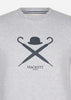 Hackett London Truien  Logo sweatshirt - light grey marl 