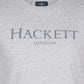 hackett london t-shirt grijs light grey marl 