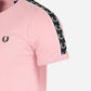 fred perry taped ringer t-shirt roze pink