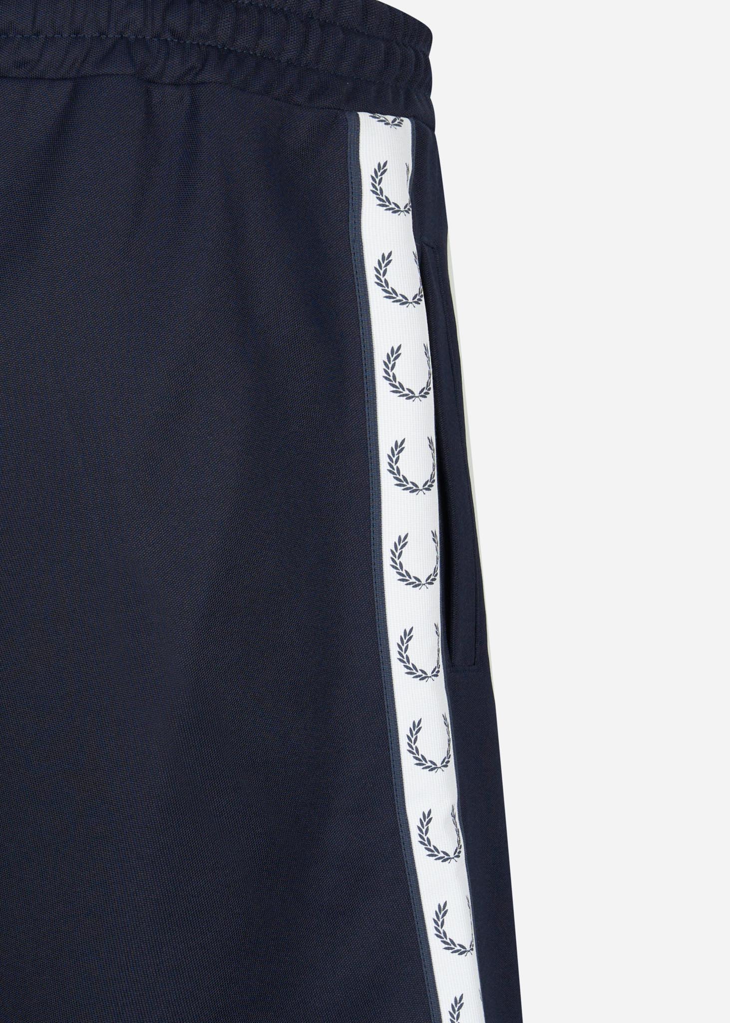 fred perry korte broek short taped tricot carbon blue