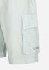 Marshall Artist Korte Broeken  Krinkle nylon cargo short - dolphin grey 