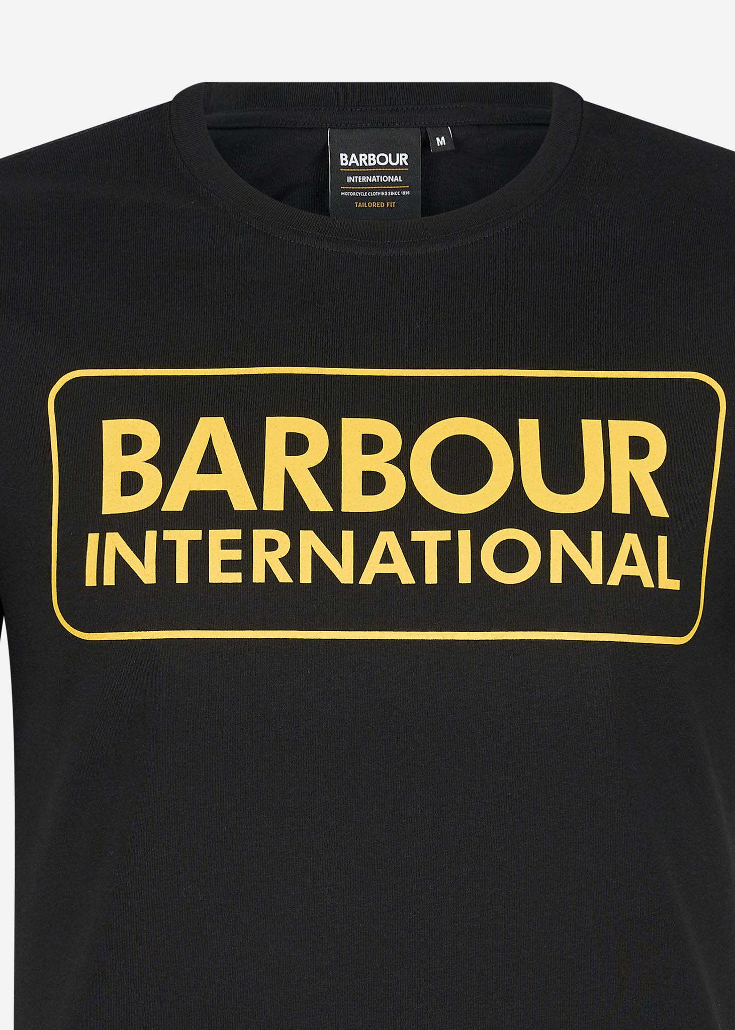 Barbour International T-shirts  Essential large logo tee - black 