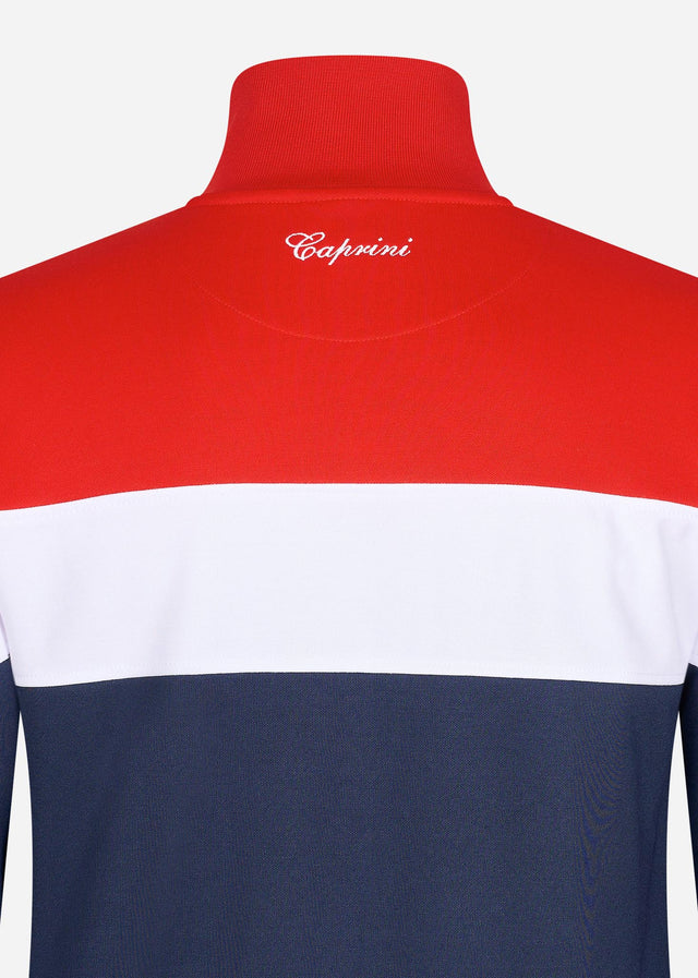 Ellesse Cardigans  Caprini track top - red navy white 