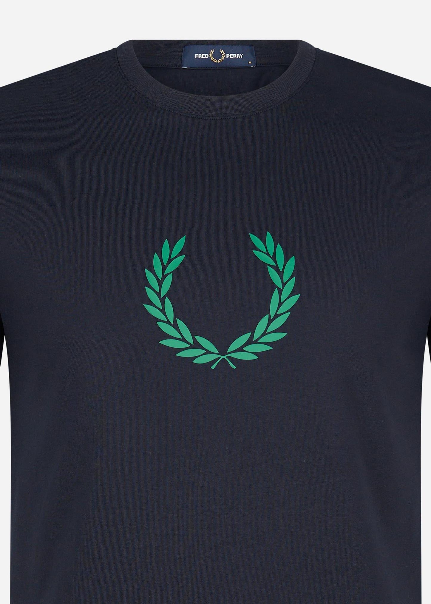 Laurel wreath graphic t-shirt - navy